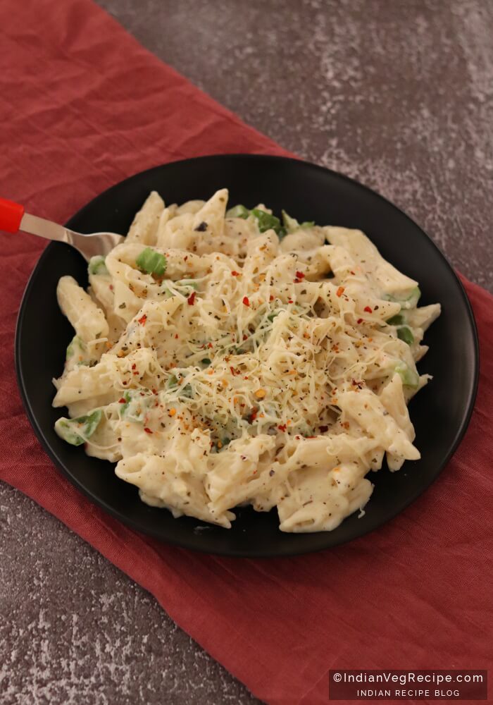 Basic white sauce pasta recipe | vegetable pasta recipe